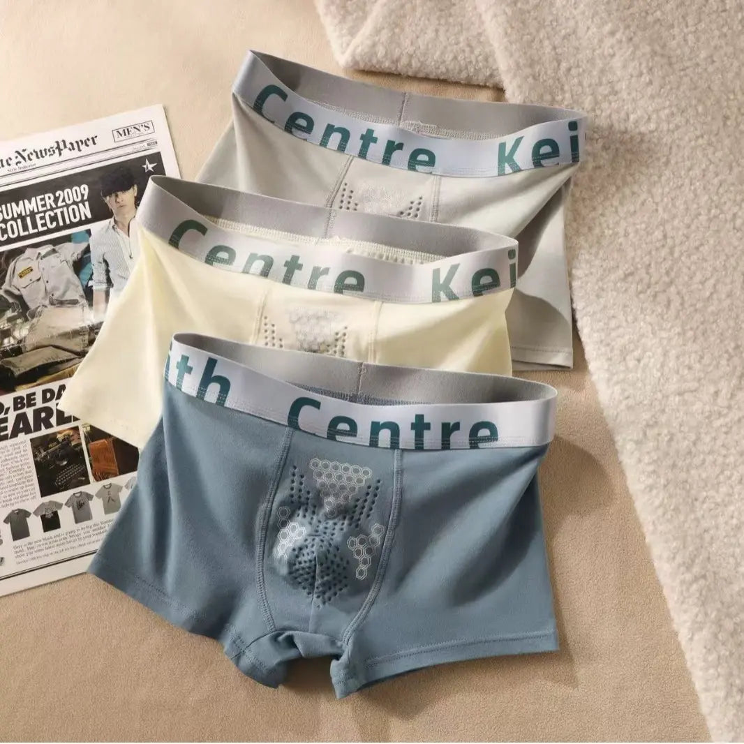 【L-3XL】【50-90 kg】Visokokvalitetne muške bokserice od čistog pamuka, veće veličine, prozračne, vrlo rastezljive, udobne i pružaju dobru potporu. - 【5 komada】