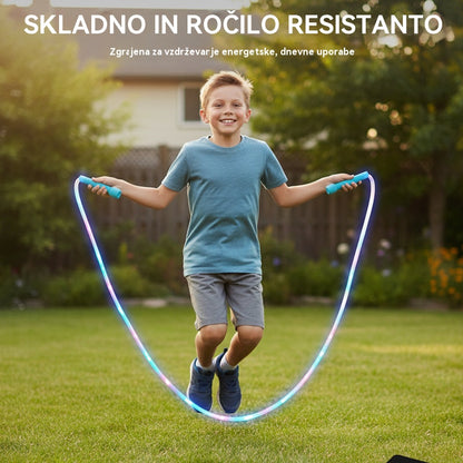 🏃🌈 LED svetleča preskakovalna vrv za otroke