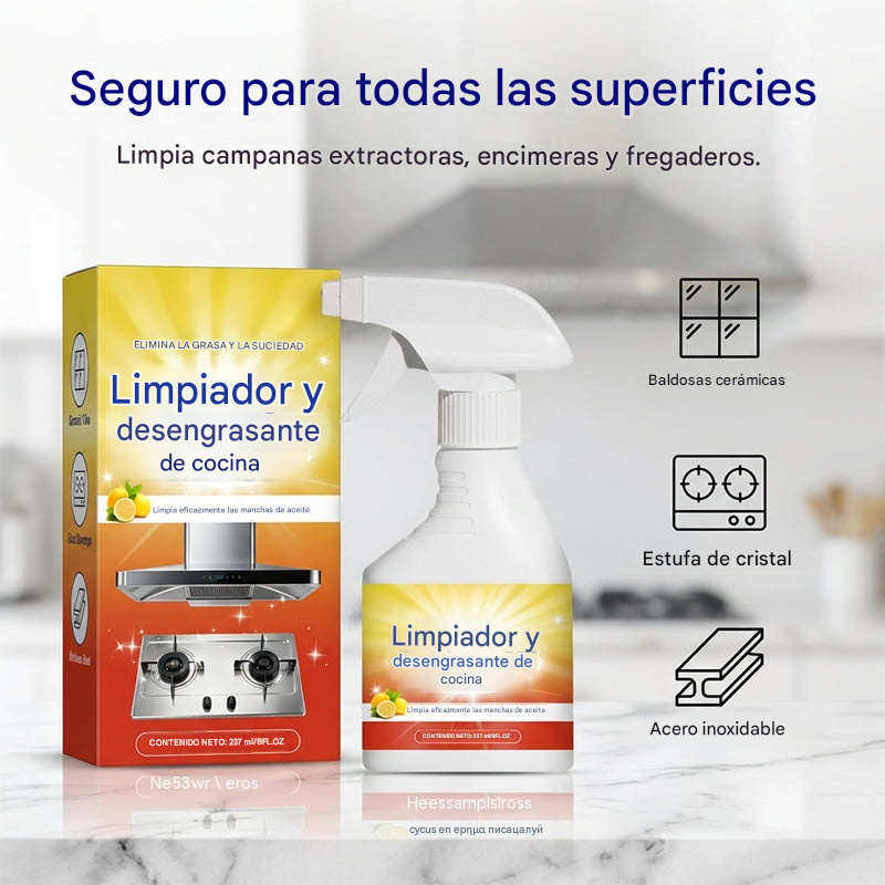 🍋【50% de descuento】Spray limpiador y desengrasante potente para cocina