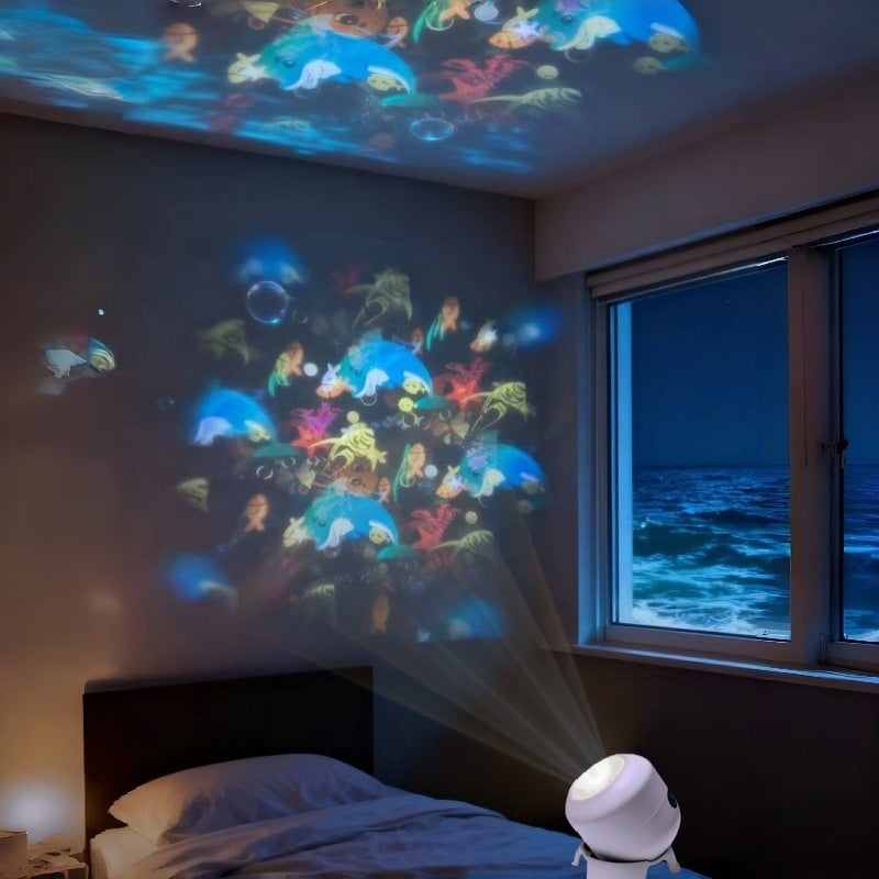 Dynamiczny obrotowy projektor LED