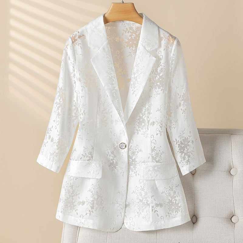 Nuevo modelo 2026: La chaqueta fina con protección solar y mangas tres cuartos. ¡La prenda elegante que completa cualquier conjunto!