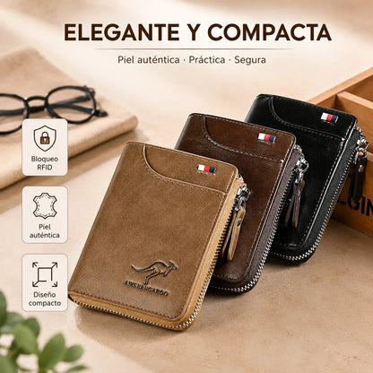 🔥50%OFF 🔥Cartera antimagnética 2026 para hombre Cartera de cuero suave de gran capacidad