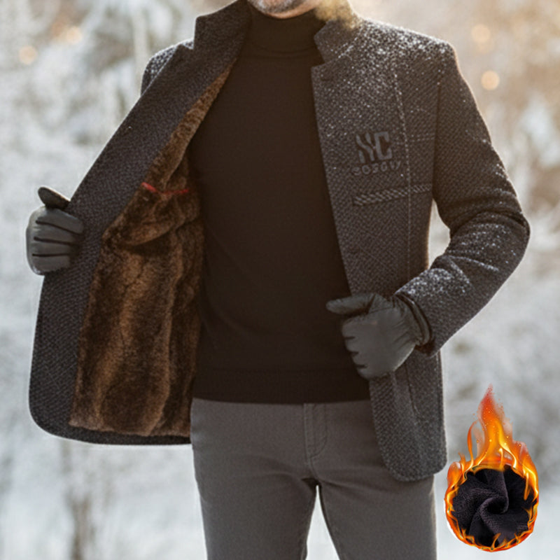🧥60% rabatu!🔥 Męski płaszcz zimowy, krój 3D, gruby i wiatroodporny, niezbędny na mroźną pogodę. ❄️✨【40-90 kg】