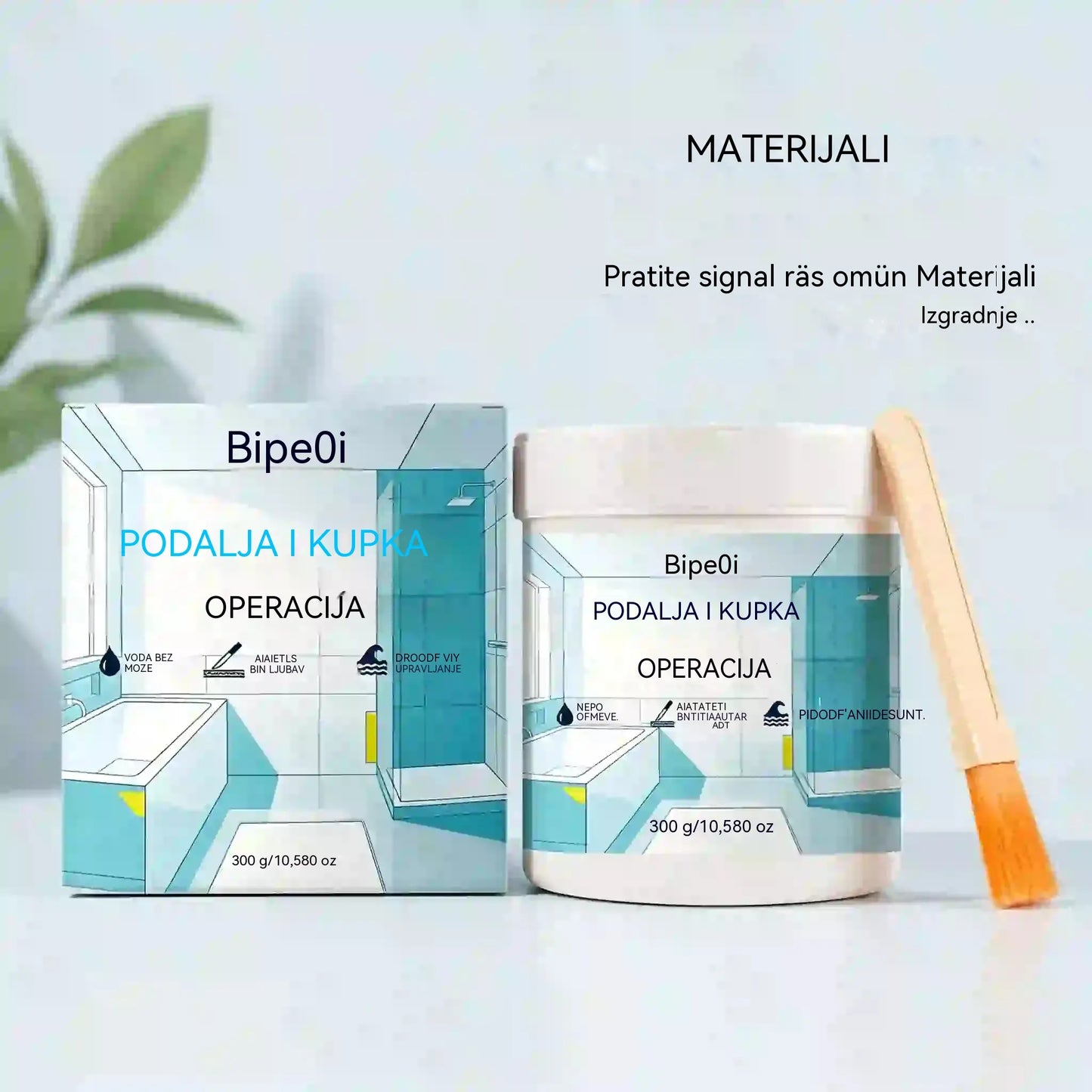 Komplet boja na bazi vode za završnu obradu pločica i kada
