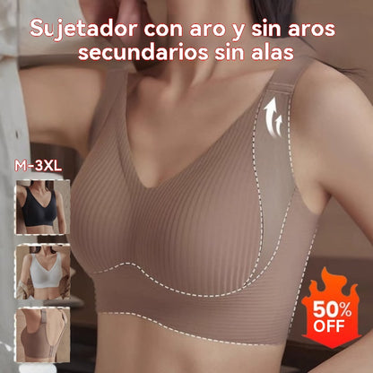 😍【40-95 kg】【Paquete de 2】Sujetador inalámbrico de una pieza para mujer❤️