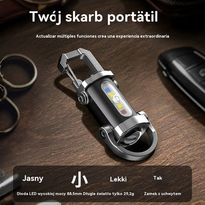 🔥【Kup jeden, a drugi dostaniesz gratis】🔥 Miniaturowa wodoodporna latarka na klucze o bardzo dużej jasności 1200 lm