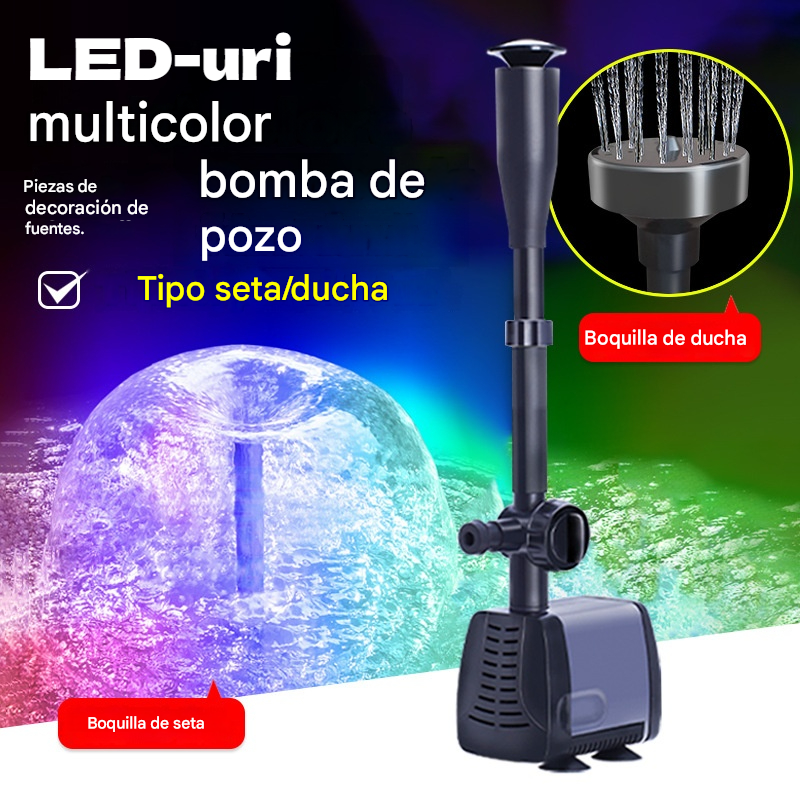 ⛲️ 【50% de descuento】Nueva fuente con bomba sumergible, ideal para jardines, estanques y fuentes (apta para profundidades de agua inferiores a 40 cm).