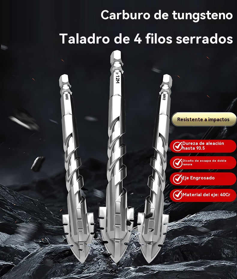 🥇 【DESCUENTO LIMITADO DEL 50%】 Súper duro filo de corte dentado, broca excéntrica de acero de tungsteno de 7.ª generación【3+4+5+6+8+10+12+14+16 mm】