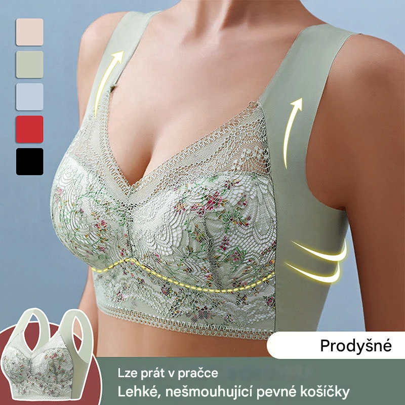 🔥🔥【3 kusy】💕🎁【40kg-100kg】Podprsenka z ľadového hodvábu pre väčšie veľkosti, priedušná a nastaviteľná