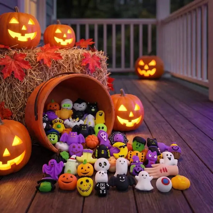 50 kusov 24 eur🎃Empanady s halloweenskou tematikou proti stresu, rozkošné empanády s tekvicovými duchmi.
