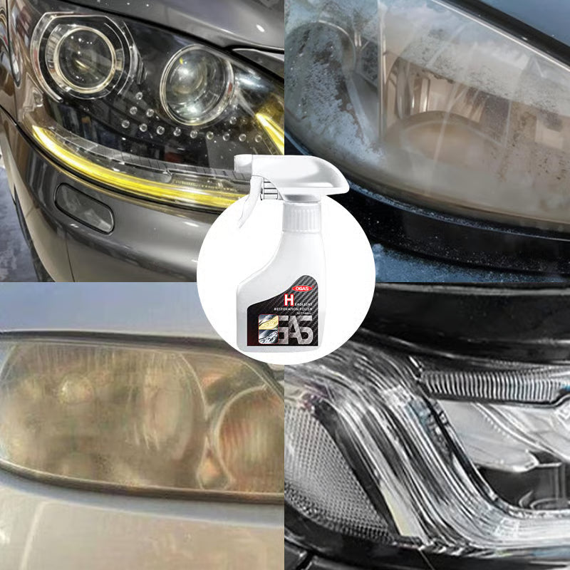 🔧🚗【Reducere -50%】Lichid de reparare a farurilor – Fără șlefuire (pulverizare, curățare, lustruire)