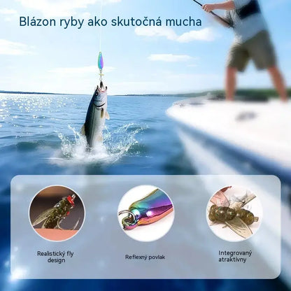 🐟【Kúpte 3 a získajte 3 zadarmo】【Balenie 6 kusov】🎣✨ Trblietavá muška | Lepšia na dlhé hody, ľahšie sa zahákne