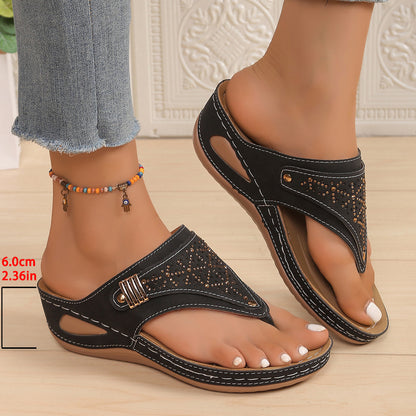 💕【Tallas 35-43】Pantuflas de verano para mujer, suela suave, con soporte para el arco del pie, pago contra entrega.