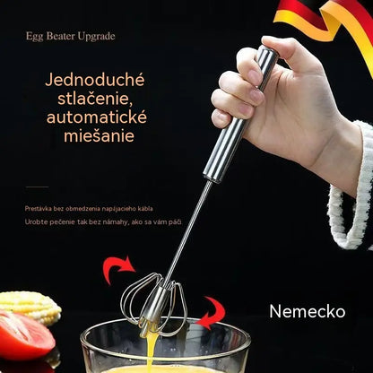 🥚 KÚPTE 2, DOSTANETE 1 ZADARMO! 🔥 Poloautomatický ručný šľahač vajec z nehrdzavejúcej ocele – rýchly a odolný – ideálny na vajcia, cesto alebo smotanu – hladké šľahanie bez námahy 🍳