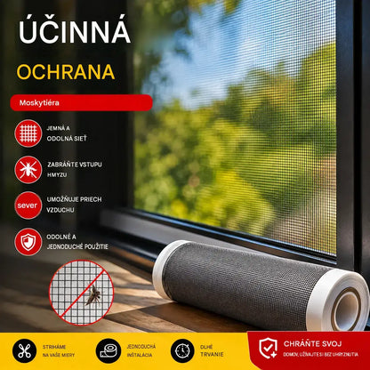 Kúpte si 5 metrov a získajte 5 metrov zadarmo. 【🔥10 metrov len za 21 €】Opravte diery v sieťkach proti hmyzu a pripevnite sieťku z nehrdzavejúcej ocele páskou.