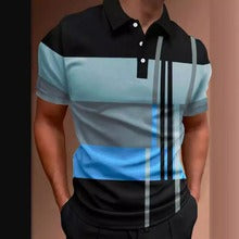 👕🔥[Ново постъпление 50% отстъпка] Нова мъжка ежедневна поло тениска с щампа и райета 2026