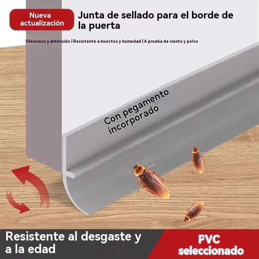🔥【Oferta por tiempo limitado: compra 2 y llévate 2 gratis】Burlete inferior de PVC más vendido, antipolvo y antiviento, repelente de insectos y roedores