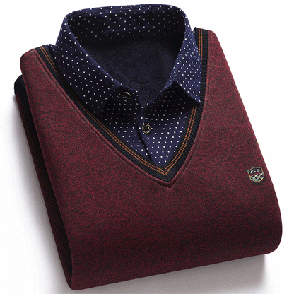👔40%OFF--Krajnja ponuda za kraj godine[M-4XL] Muška pletena svilena košulja