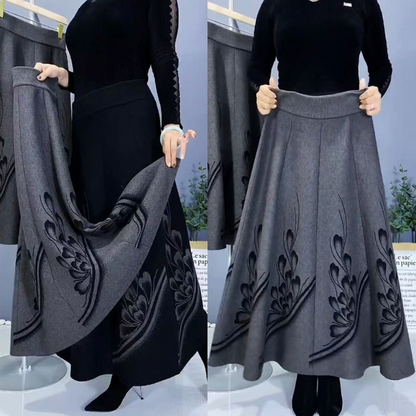👗🎀【S-3XL】Jesienna i zimowa spódnica wełniana, modna i uniwersalna