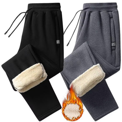 👖 【50% taniej przez ograniczony czas】Nowe zimowe męskie spodnie sportowe 2025 z grubym ociepleniem z futerka owczego