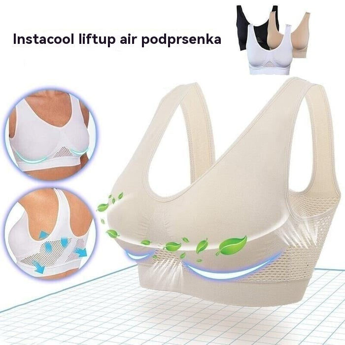 🔥💖 50% Zľava! 【Balenie 3 kusov】Bezšvová podprsenka pre plné veľkosti, priedušná a chladivá