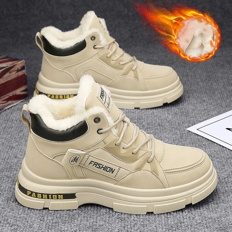👞【Descuento 50 % por tiempo limitado】Nuevas botas Martin de invierno para hombre con forro grueso de felpa