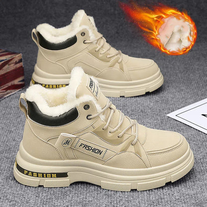 👞【Descuento 50 % por tiempo limitado】Nuevas botas Martin de invierno para hombre con forro grueso de felpa