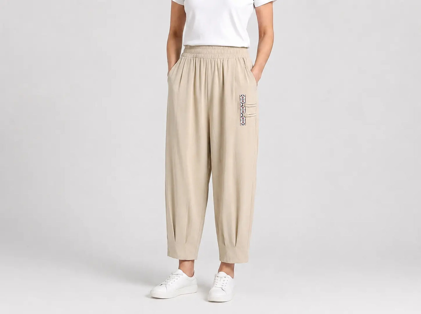 【M–4XL】 👖 Lagane i prozračne ljetne pamučno-lanene hlače – moderne ležerne hlače do gležnja