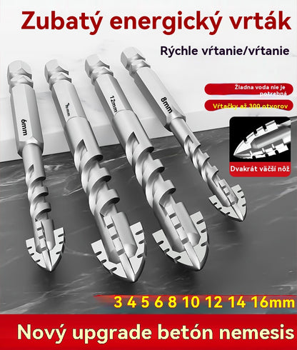 🥇【LIMITOVANÁ 50% ZĽAVA】Super tvrdá pílovitá rezná hrana, 7. generácia excentrického vrtáka z volfrámovej ocele 【3+4+5+6+8+10+12+14+16 mm】