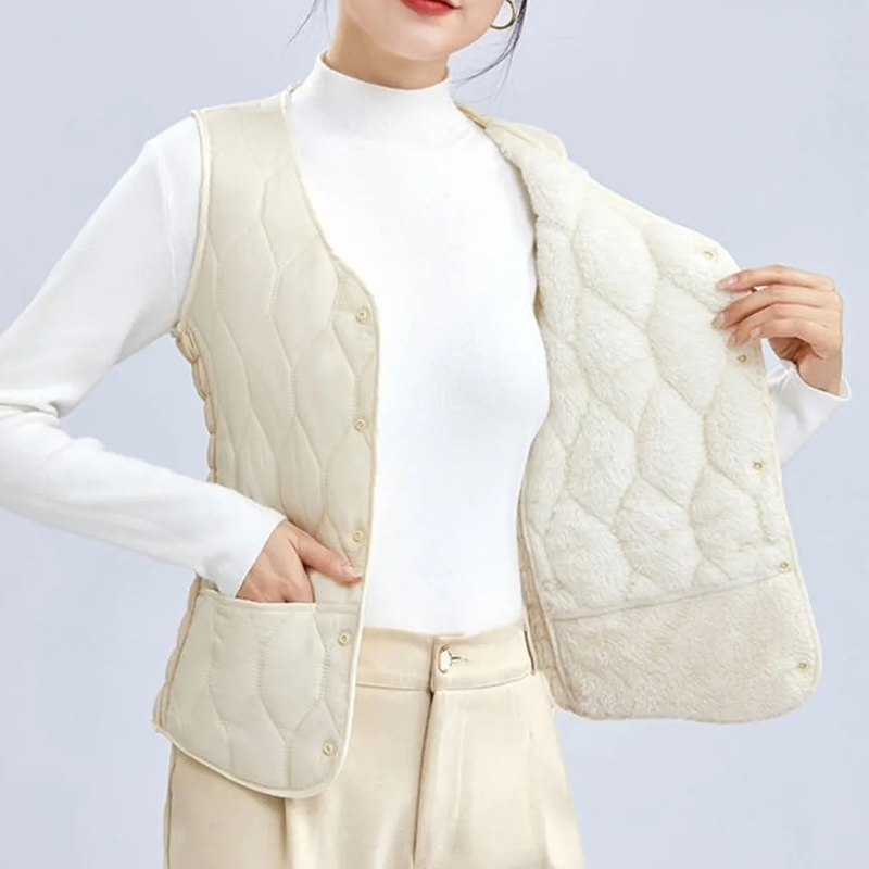💟🔥40%OFF🔥Nowa, lekka, ciepła kamizelka bez rękawów na jesień i zimę