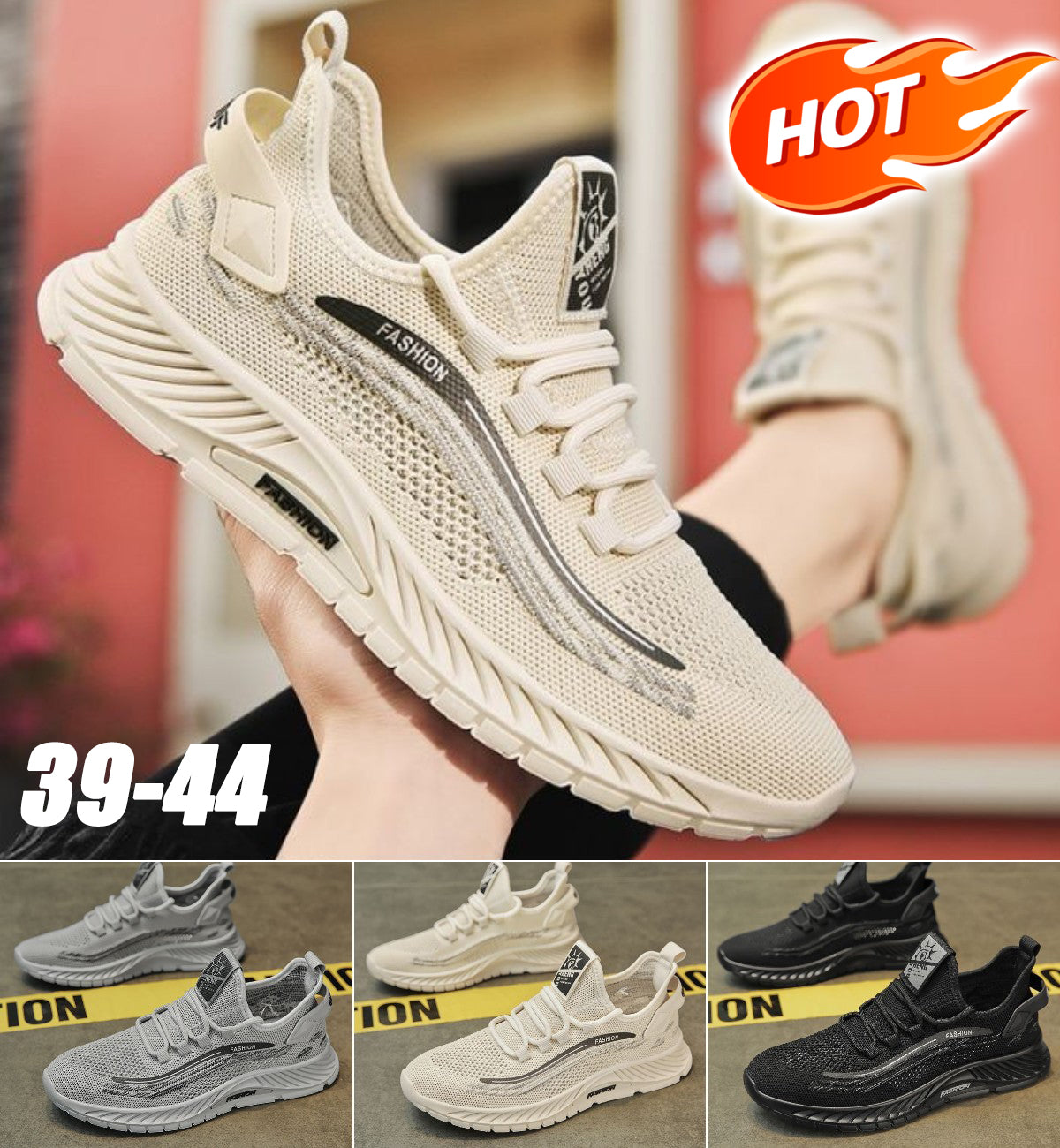 💥【Descuento limitado 50%】💥Zapatillas casuales de malla para hombre 2025, cómodas y a la moda