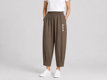【M–4XL】 👖 Lagane i prozračne ljetne pamučno-lanene hlače – moderne ležerne hlače do gležnja