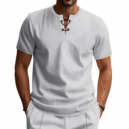 👔【50% OFF】❗️❗️👍Мъжка тениска, лятна с къс ръкав от чист памук | Удобна и дишаща, с опция за плащане при доставка