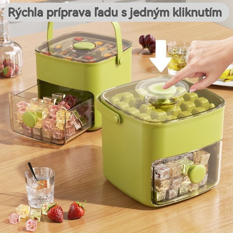 🧊2026 Miska na ľad s vekom – Jednoduchá výroba ľadu