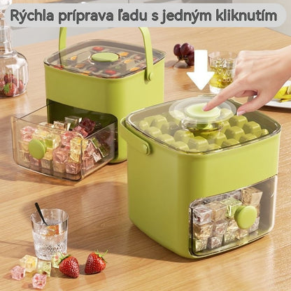 🧊2026 Miska na ľad s vekom – Jednoduchá výroba ľadu