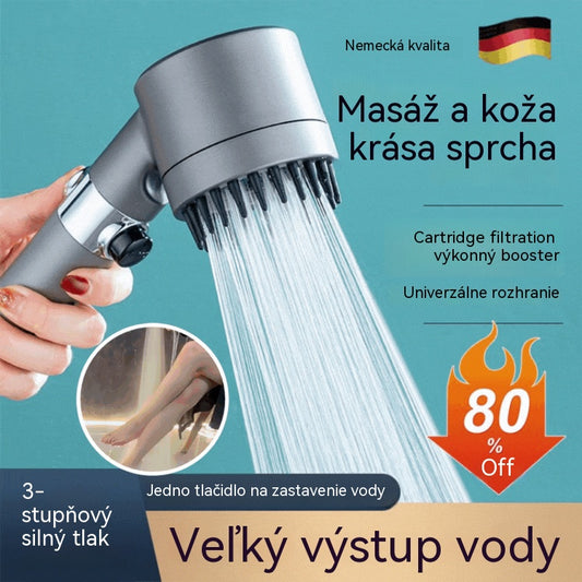 🔥【Časovo obmedzená ponuka】🔥Multifunkčná sprchová hlavica s masážou a starostlivosťou o pokožku