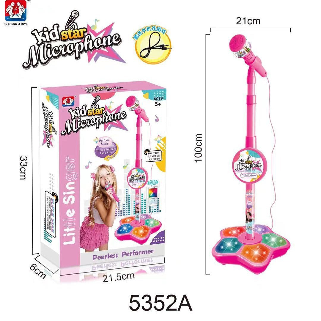 💥Juguete de micrófono, juguete de máquina de karaoke con luz.