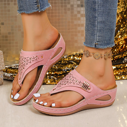 💕【Tallas 35-43】Pantuflas de verano para mujer, suela suave, con soporte para el arco del pie, pago contra entrega.