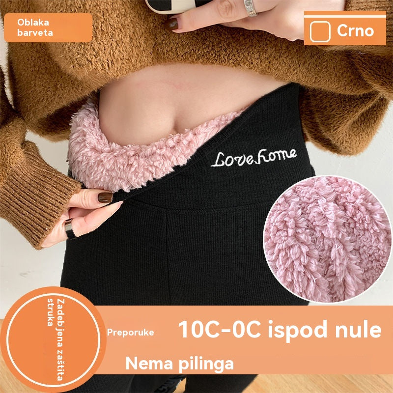 🔥39%OFF【40-100kg】Tople pamučne hlače s flis podstavom i zadebljanim gornjim slojem