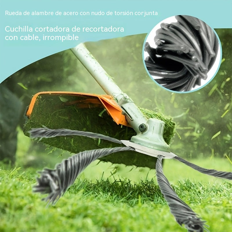 Cuchilla de cortacésped de alambre de acero de 6 pulgadas