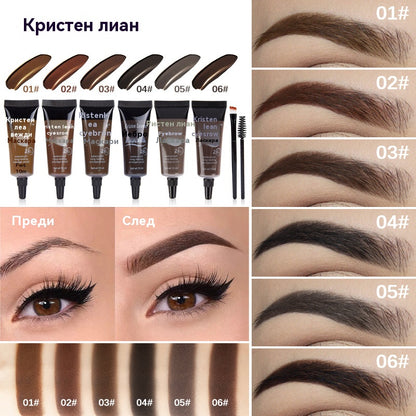 ⏳Последен ден! Купете 1, вземете 1 безплатно⭐Дълготраен, водоустойчив, устойчив на размазване течен гел/крем за вежди (с четка за вежди)