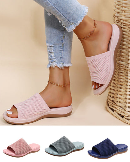 👡Sezonowa obniżka [35-43] 🔥2025 nowe modne damskie duże kapcie domowe, płaskie kapcie, kapcie na świeżym powietrzu