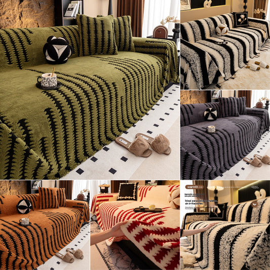 🛋️【Novinka! Sleva 40 % po omezenou dobu!】🎉 Měkký a protiskluzový plyšový potah na pohovku