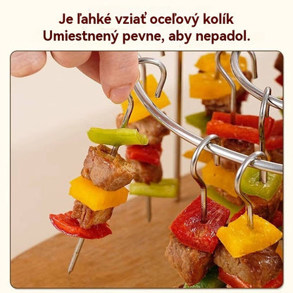 🔥【Polovičná cena – posledný deň】🍖 Odnímateľný grilovací stojan, okrúhly závesný gril z nehrdzavejúcej ocele