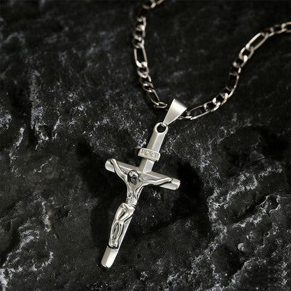 ✨ Collar colgante de cruz de Jesús de alta calidad, símbolo de fe – cómodo de llevar, sin decoloración ✨