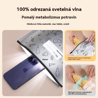 🥩🔥【10 malých + 10 stredných + 10 veľkých】Vrecko z hliníkovej fólie potravinárskej kvality so zipsom na zachovanie čerstvosti, vhodné do domácej chladničky