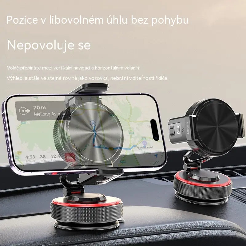📱 Zľava 50 %! Držiak telefónu do auta s prísavkou a magnetickou silou 20 N, teleskopickým ramenom a otočením o 360 °. Stabilné a skladacie! ✨🚗