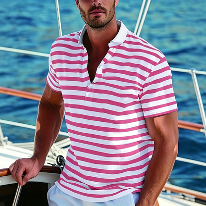 👕🔥【50% de descuento】[S-7XL] Polo deportivo de verano a rayas para hombre
