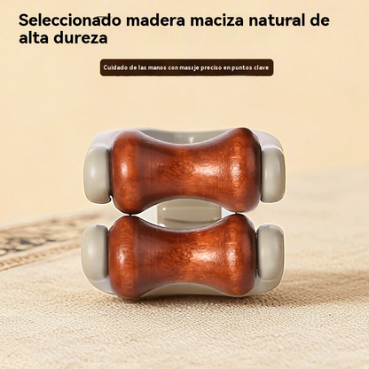 ✨🌿 【Compra 2 y llévate 2 gratis】Masajeador de dedos de madera natural, ayuda a desbloquear meridianos y aliviar la fatiga de las manos