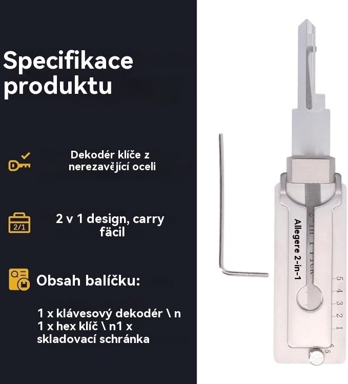 🔥🔐 【Limitovaná nabídka – 50 %】Bestseller dekodér klíčů z nerezové oceli